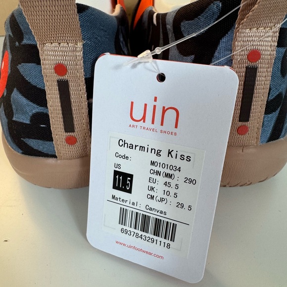 Men’s Size 11.5 UIN Slip On Shoes Canvas Comfortable Loafers "Charming Kiss"‎ - Picture 6 of 11